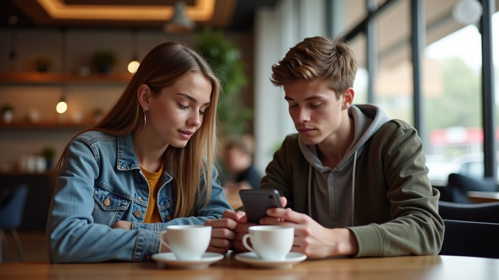 Teenagři sedící v kavárně a diskutují o penězích a rozpočtu